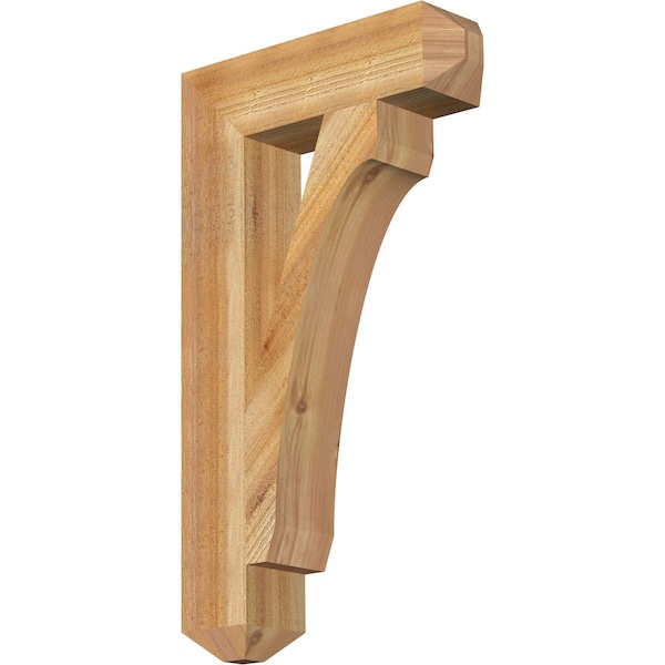 Ekena Millwork Legacy Craftsman Rough Sawn Bracket, Western Red Cedar, 4"W x 16"D x 28"H BKT04X16X28LEC04RWR - main